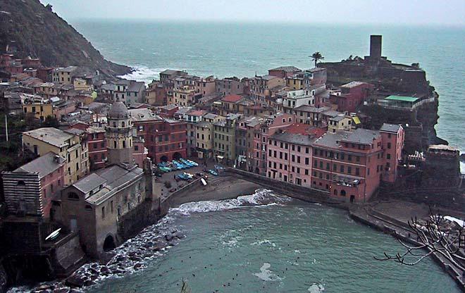 Vernazza from above.