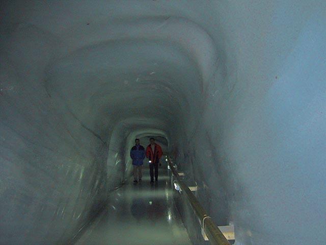 Man made ice caves near the summit of Mt. Jungfrau
