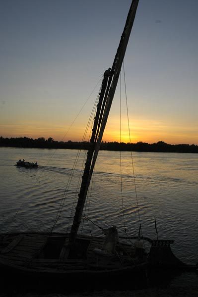 Sunsets over the Nile were incredible.