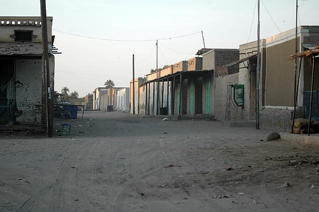 Kerma - in the middle of the day the villages become ghost towns.