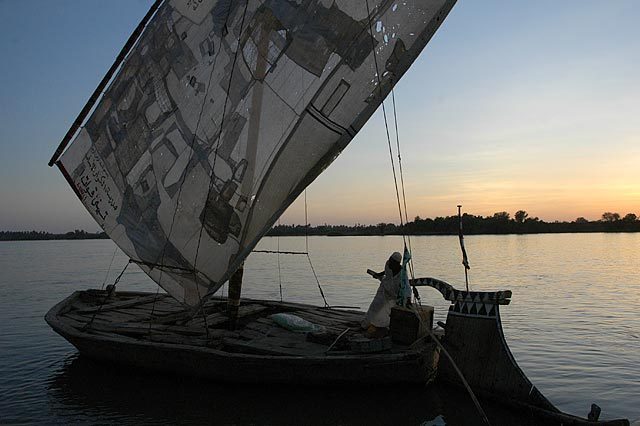 A beautiful traditional Felluca in Northern Sudan.