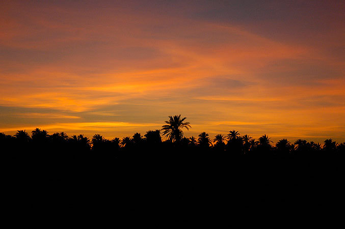 Sunset along the nile.