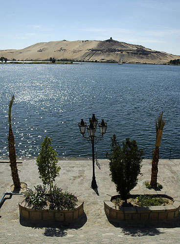 View across the water in Aswan.