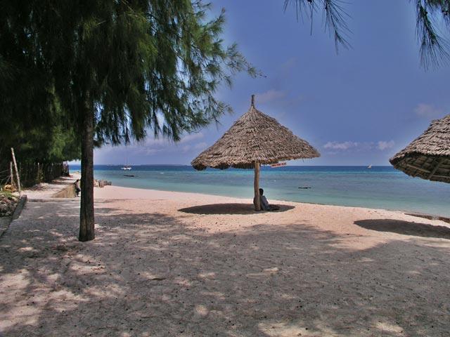 The beaches on Zanzibar are empty during low season.