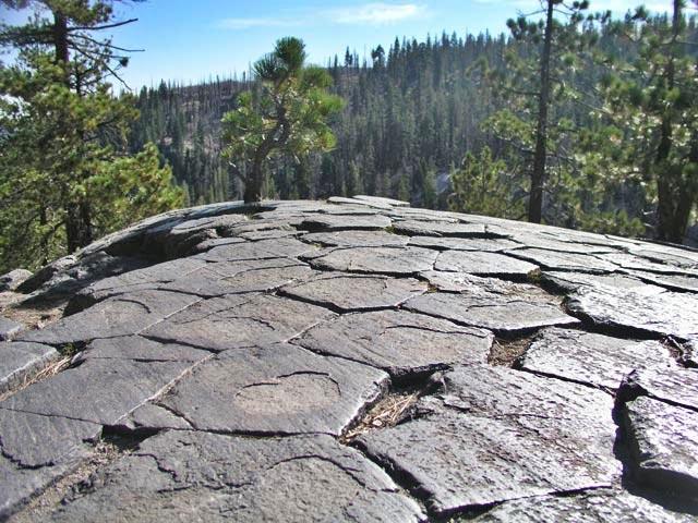A view of the top of the pillars - God's Linoleum.