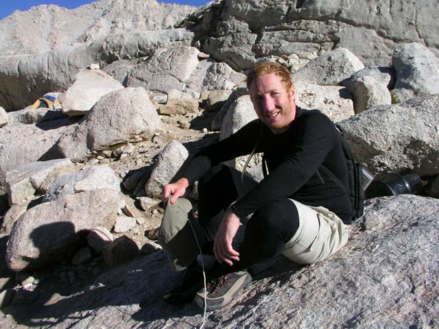 Relaxing in Trail Camp