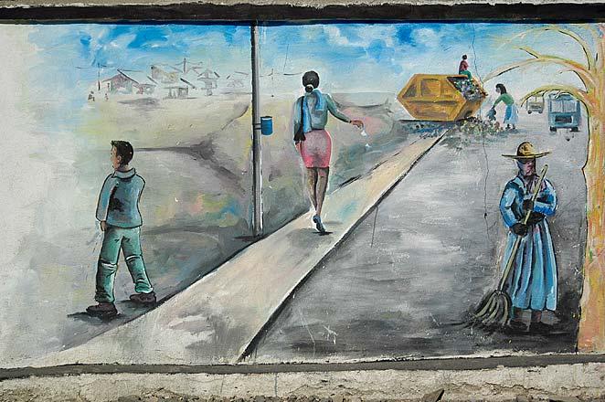 A local muralist's image of his city.