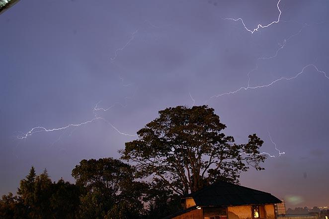 Lightning storm in Addis Ababa