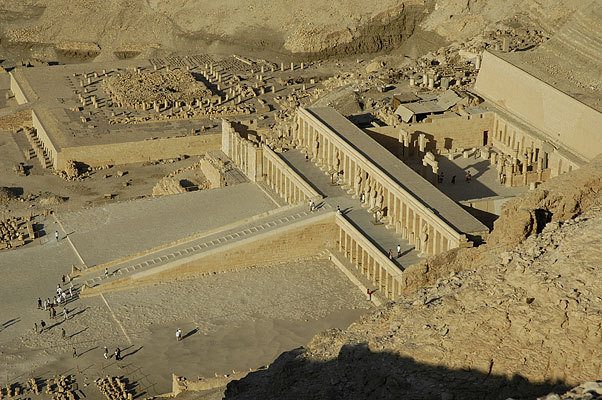 View down upon Hatshepsut Temple.
