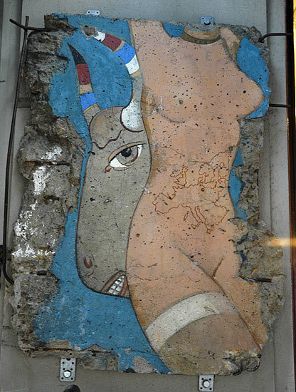 A piece of the wall.
