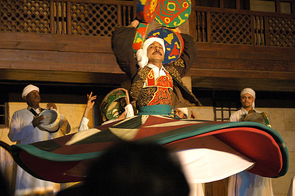 The sufi dancing in Cairo is a fantastic show, but it's just for tourists.  All of the dancers are professional dancers - only one is actually a Sufi.