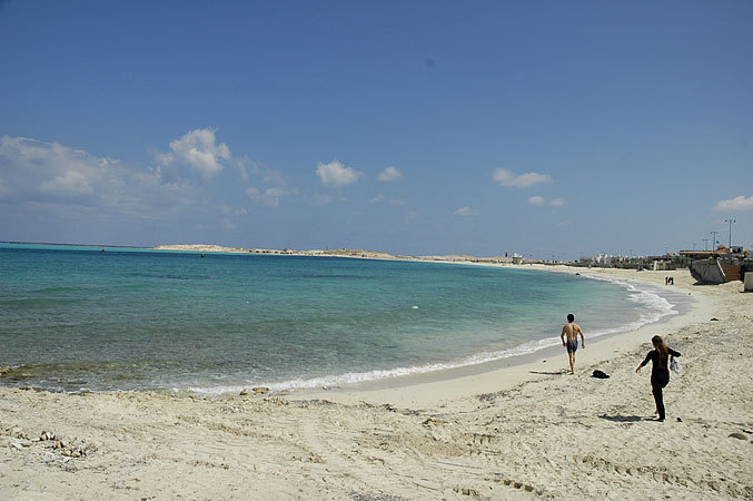 The beach in Marsa Matruh.