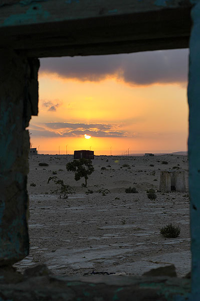 Sunset views from the abandoned house we camped in.