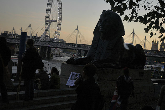 With spires, ferris wheels, towers, clocks, and sphinx at times London seems rather kitsch.