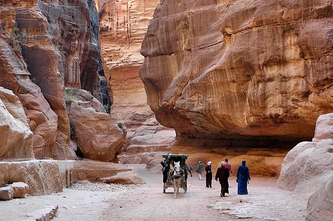 This amazing gorge was not carved by water, but the rock was simply torn apart by techtonic forces.