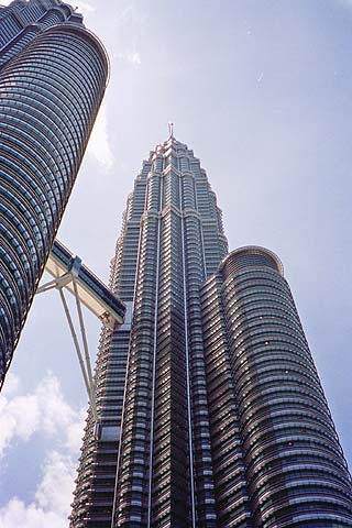 The Petronas Towers - the tallest building in the world.